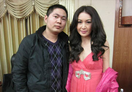 广州富联与明星合影